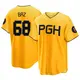 Replica Men's Shane Baz Gold Pittsburgh Pirates 2023 City Connect Jersey